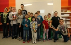 Nejlepší družstva - zprava ZŠ Sedliště, ZŠ Václavovice a ZŠ Žabeň